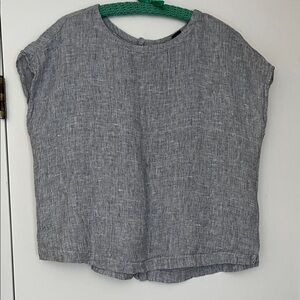 Tahari Heathered Gray Women's Blouse